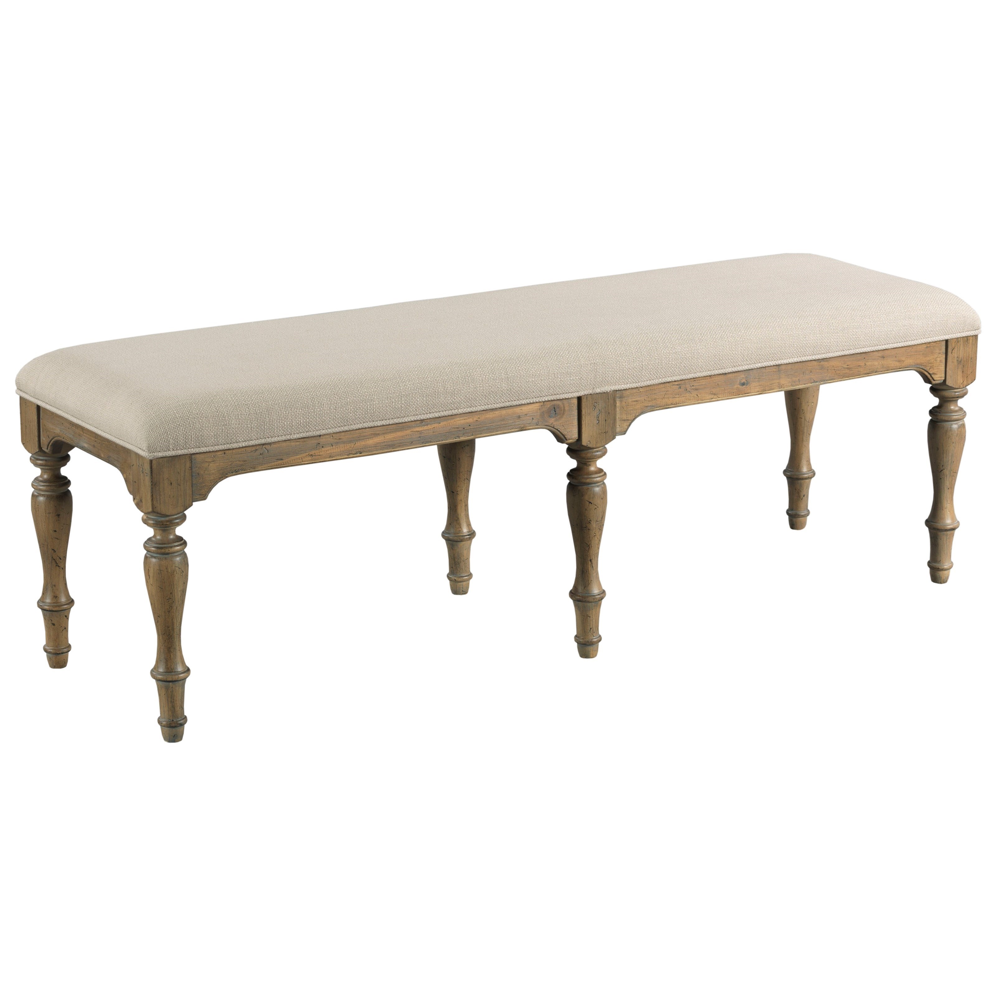 Kincaid Furniture Weatherford Upholstered Belmont Dining Bench Howell Furniture Dining Benches